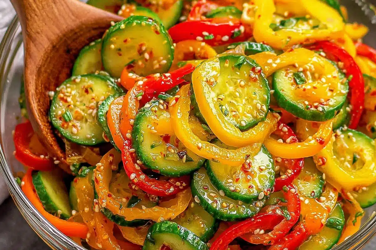 Cucumber and Sweet Pepper Sal